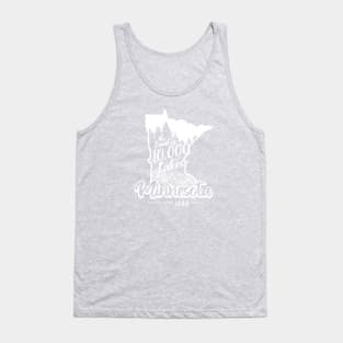 Minnesota The Land of 10,000 Lakes Tank Top